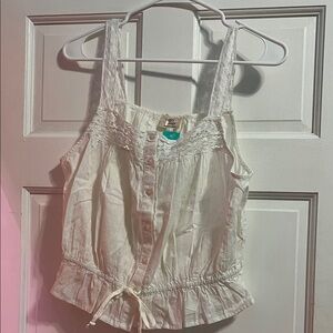 Elegant Lace Button-Down Blouse